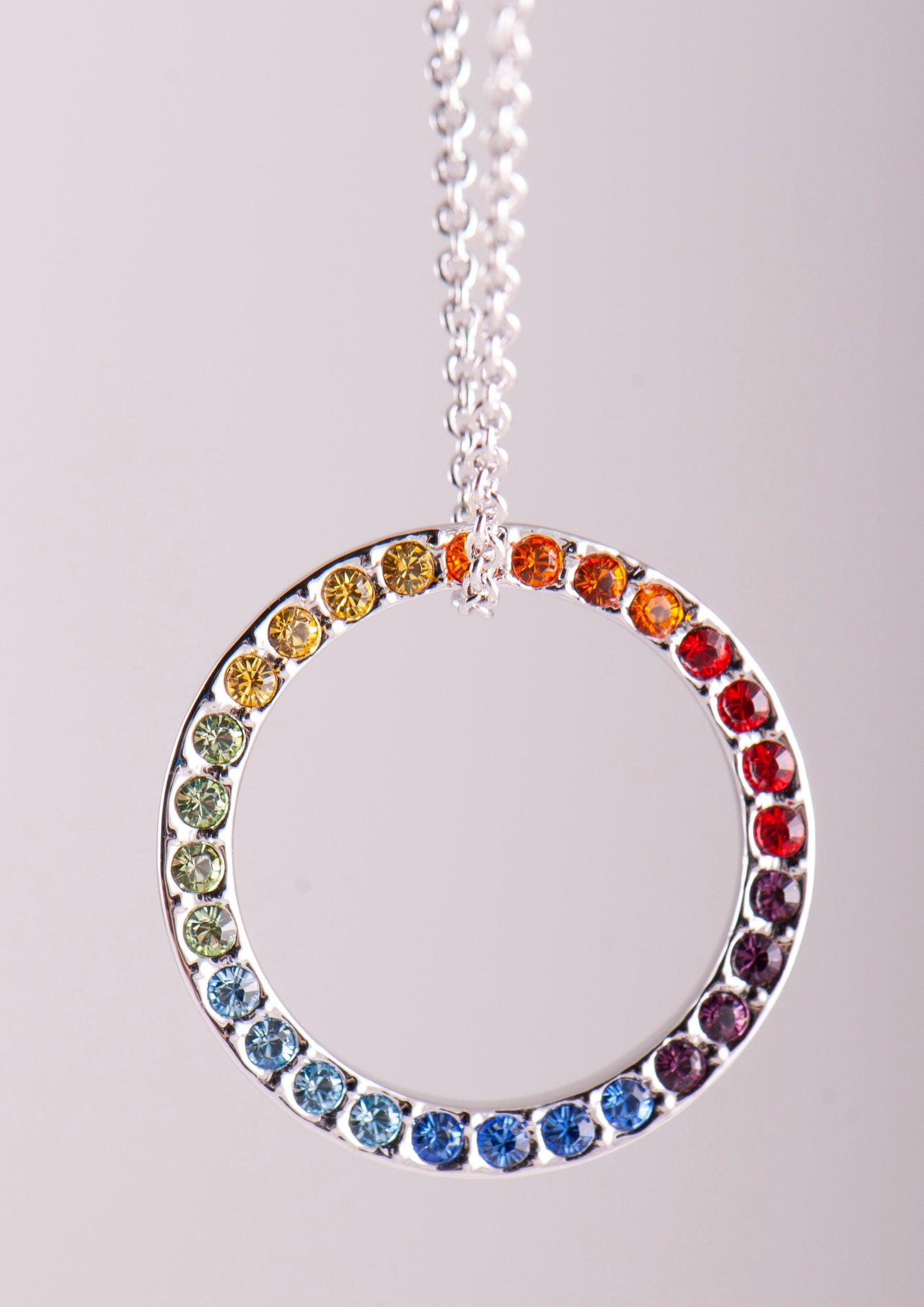 Regenbogen Anhänger mit Kette