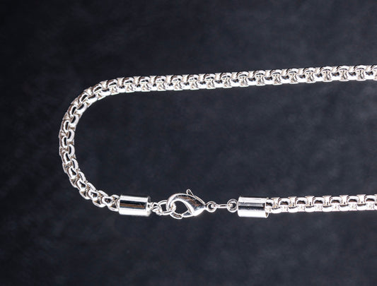 Erbskette 60cm versilbert d: 4mm