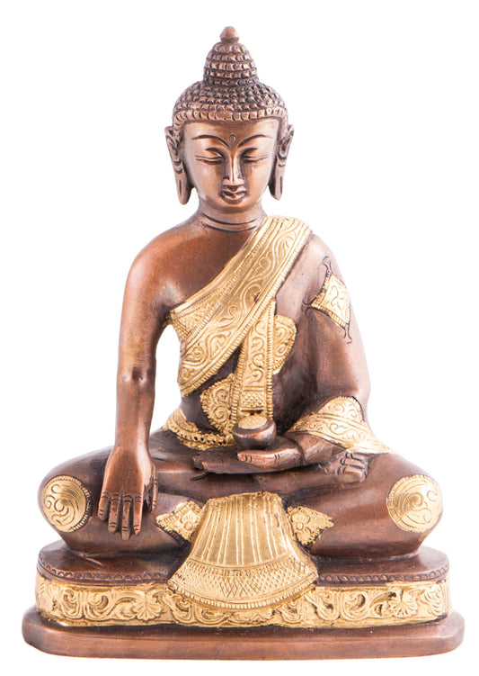 Buddha Shakyamuni, Messing 19,5cm